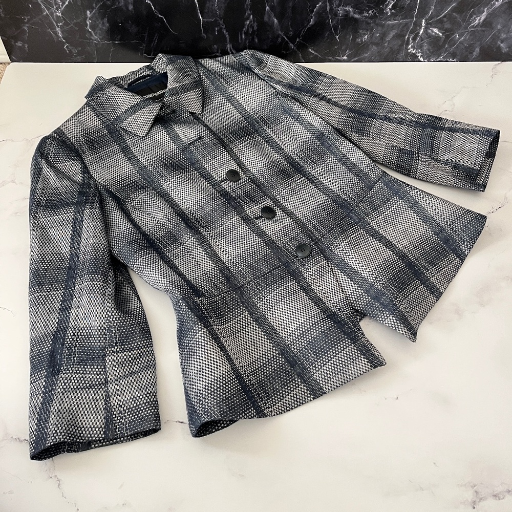 Emporio Armani Silver Blue Jacket